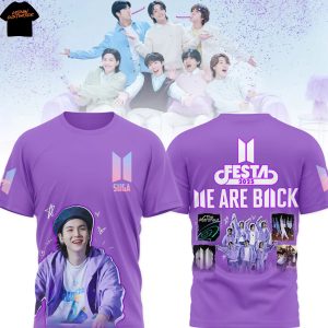 BTS Festa We Are Back Suga 2025 3D T-Shirt