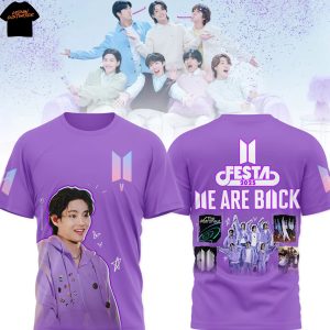 BTS Festa We Are Back V 2025 3D T-Shirt