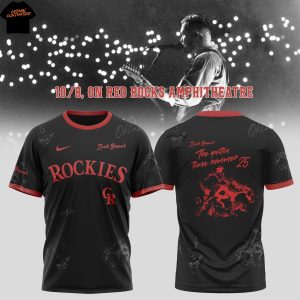 Colorado Rockies x Zach Bryan – The Quittin Time Tour 2025 3D T-Shirt