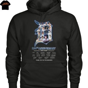 Detroit Tigers 124th Anniversary 1901-2025 Signature Thank You For The Memories Unisex T-Shirt