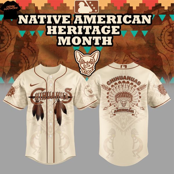 El Paso Chihuahuas Native American Heritage Month Baseball Jersey