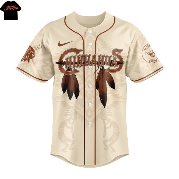 El Paso Chihuahuas Native American Heritage Month Baseball Jersey