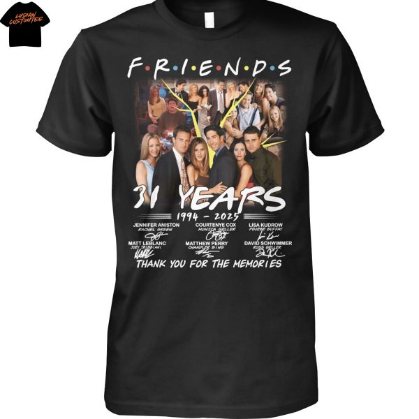 Friends 34 Years 1994-2025 Signature Thank You For The Memories Unisex T-Shirt