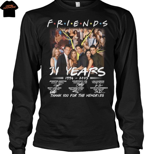 Friends 34 Years 1994-2025 Signature Thank You For The Memories Unisex T-Shirt