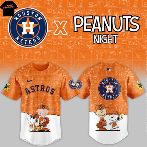 Houston Astros 2025 Peanuts Night Baseball Jersey