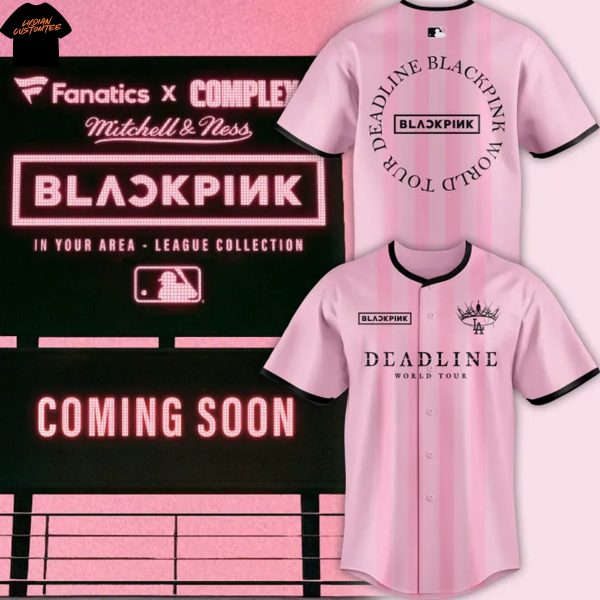 Los Angeles Dodgers x Blackpink World Tour Deadline 2025 Baseball Jersey