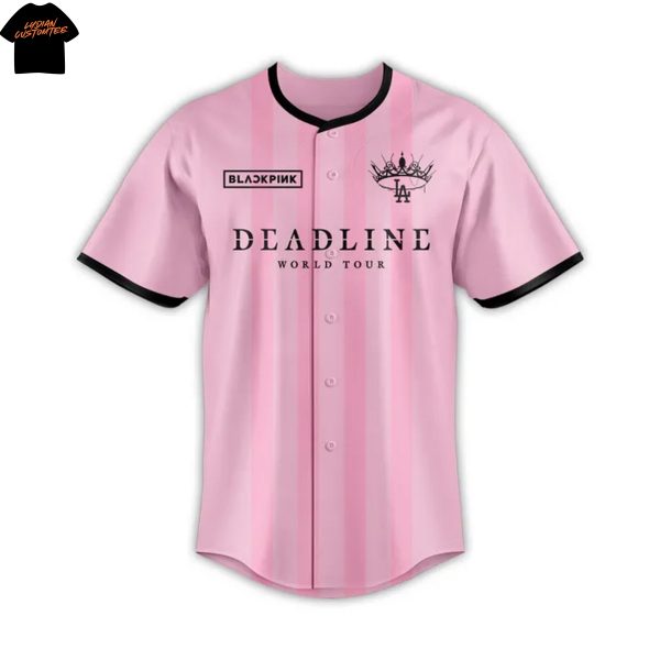 Los Angeles Dodgers x Blackpink World Tour Deadline 2025 Baseball Jersey