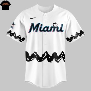 Miami Marlins Peanuts Night 2025 Baseball Jersey
