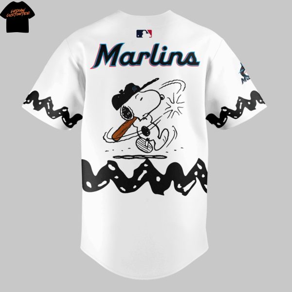 Miami Marlins Peanuts Night 2025 Baseball Jersey