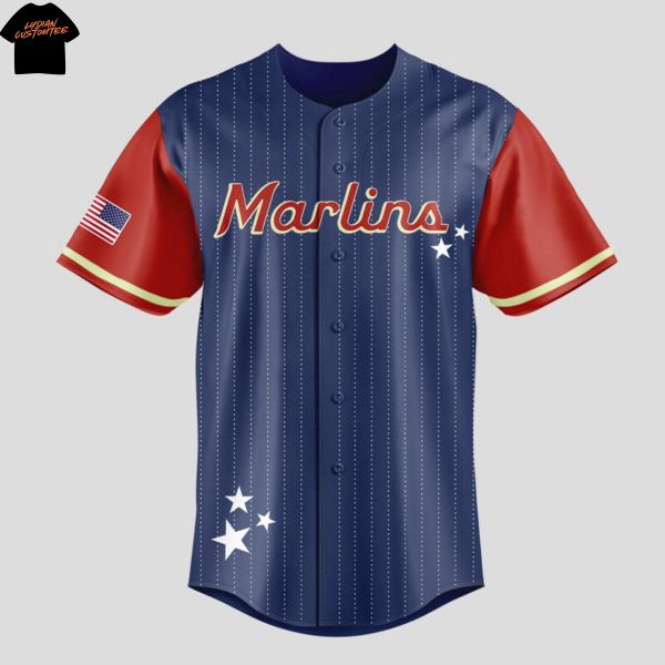 Miami Marlins Team USA Heritage Baseball Jersey