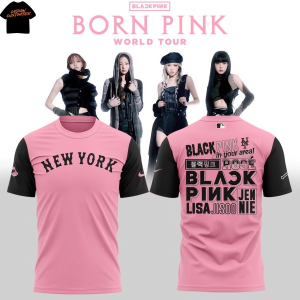 New York Mets Blackpink World Tour 3D T-Shirt