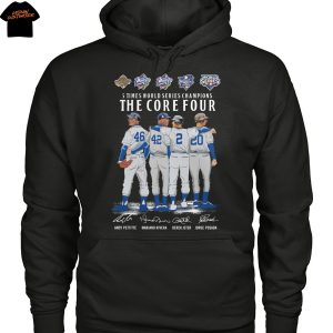 New York Yankees 5 Times World Series Champions The Core Four Signature Unisex T-Shirt