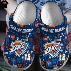 Oklahoma City Thunder Road Like Thunder Crocs