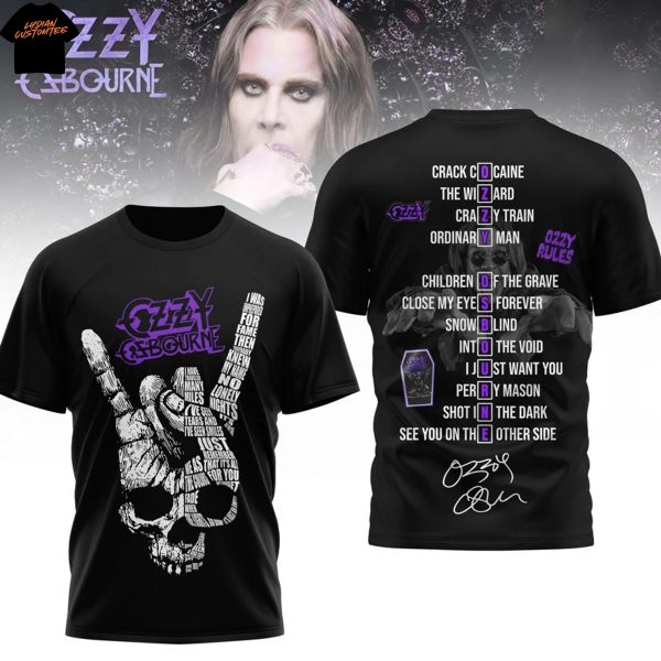 Ozzy Osbourne Signature 3D T-Shirt