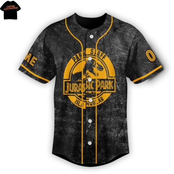 Personalized Jurassic Park Isla Nublar Baseball Jersey