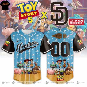 Personalized San Diego Padres x Toy Story Baseball Jersey