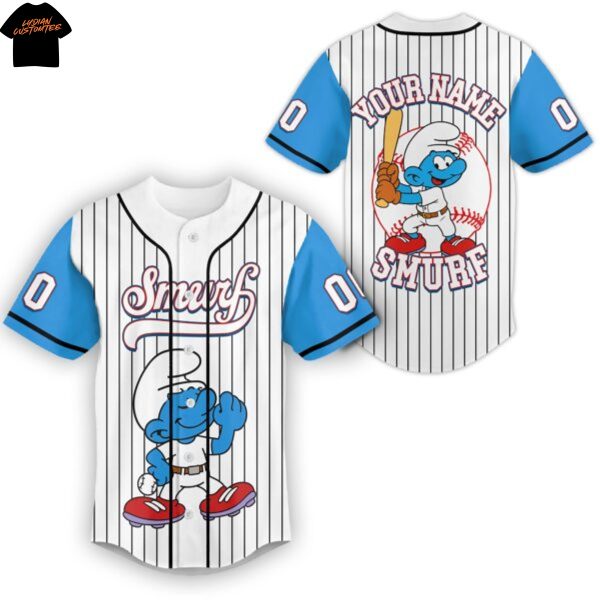 Personalized The Smurf Baseball Jersey