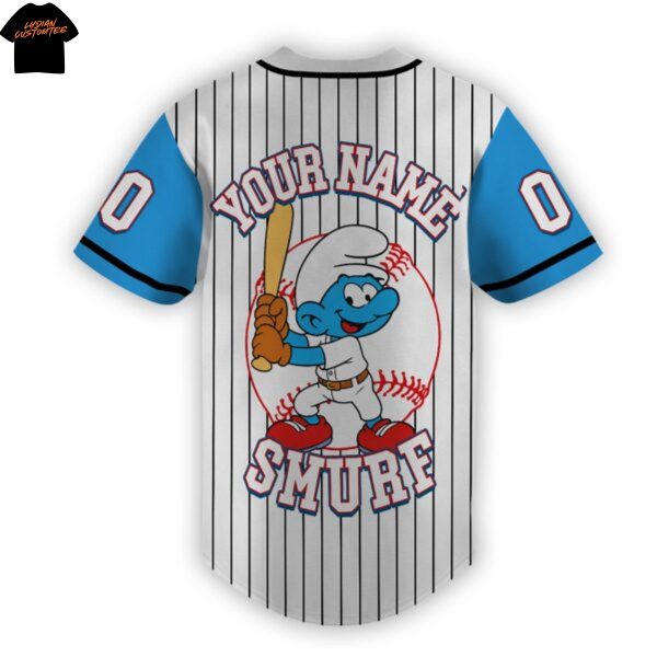 Personalized The Smurf Baseball Jersey