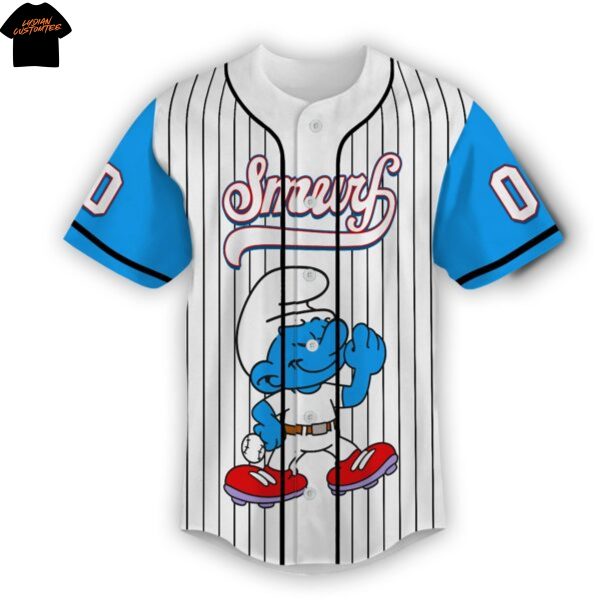 Personalized The Smurf Baseball Jersey