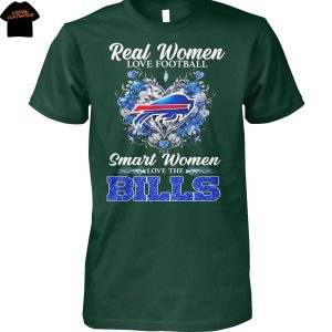 Real Women Love Football Smart Women Love The Buffalo Bills Unisex T-Shirt