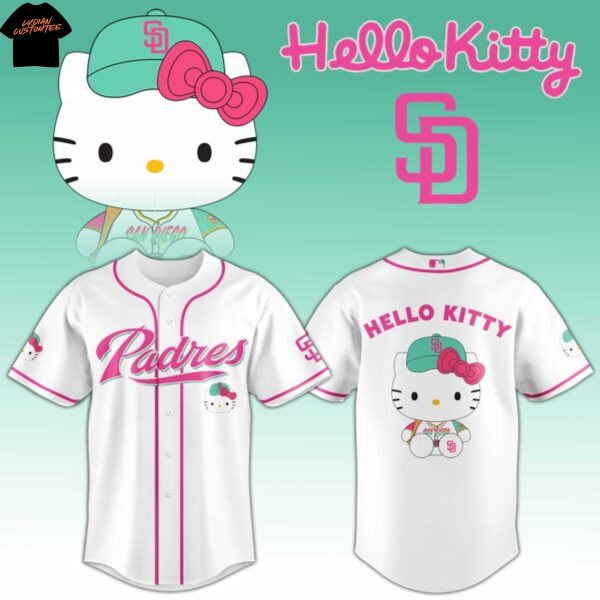 San Diego Padres Hello Kitty Game Baseball Jersey