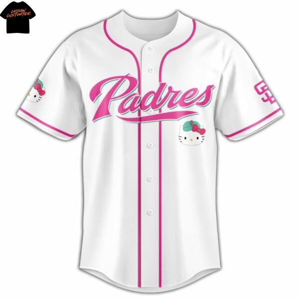 San Diego Padres Hello Kitty Game Baseball Jersey