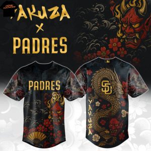 San Diego Padres Yakuza Dragon Oni Baseball Jersey