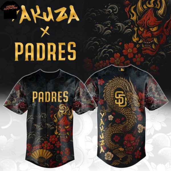 San Diego Padres Yakuza Dragon Oni Baseball Jersey