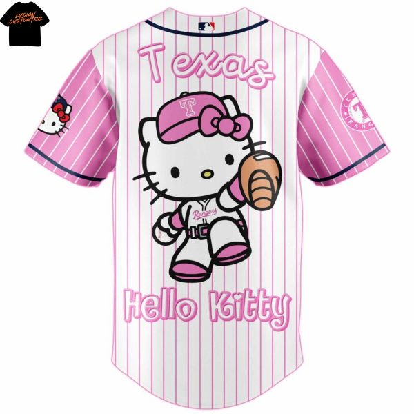 Texas Rangers Hello Kitty Baseball Jersey