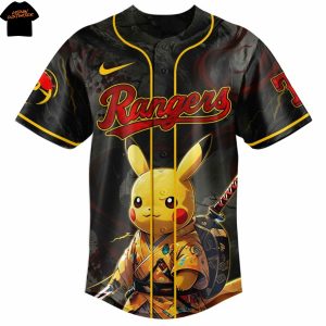 Texas Rangers Pokemon Baseball Jersey
