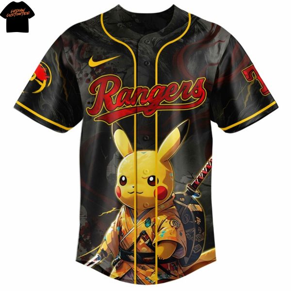 Texas Rangers Pokemon Baseball Jersey