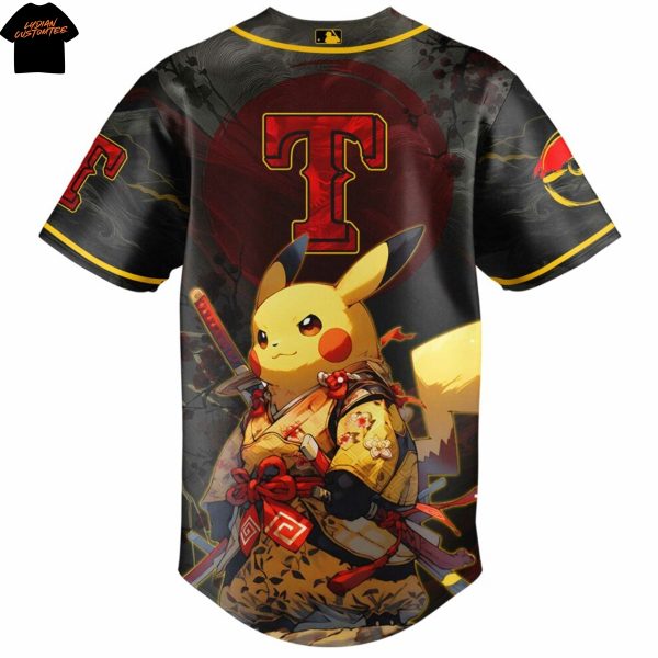 Texas Rangers Pokemon Baseball Jersey