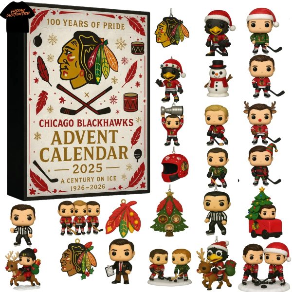 2025 Chicago Blackhawks 100th Anniversary Advent Calendar