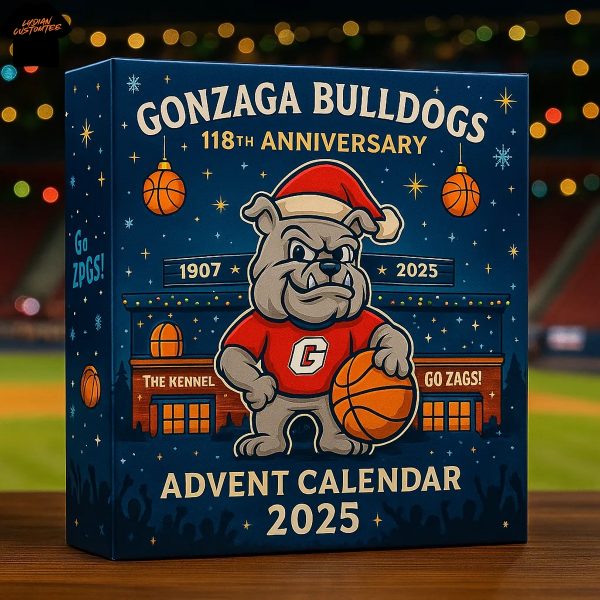 2025 Gonzaga Bulldogs Men Basketball 118th Anniversary Advent Calendar