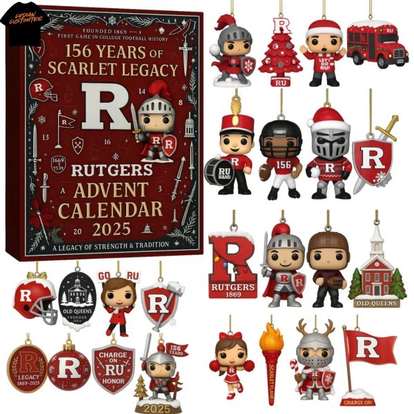 2025 Rutgers Scarlet Knights 156 Years Of Scarlet Legacy Advent Calendar