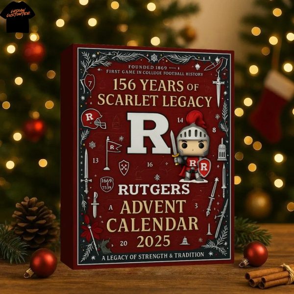 2025 Rutgers Scarlet Knights 156 Years Of Scarlet Legacy Advent Calendar