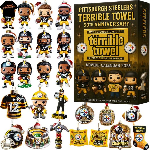 2025 The Pittsburgh Steelers Terrible Towel 50th Anniversary Advent Calendar