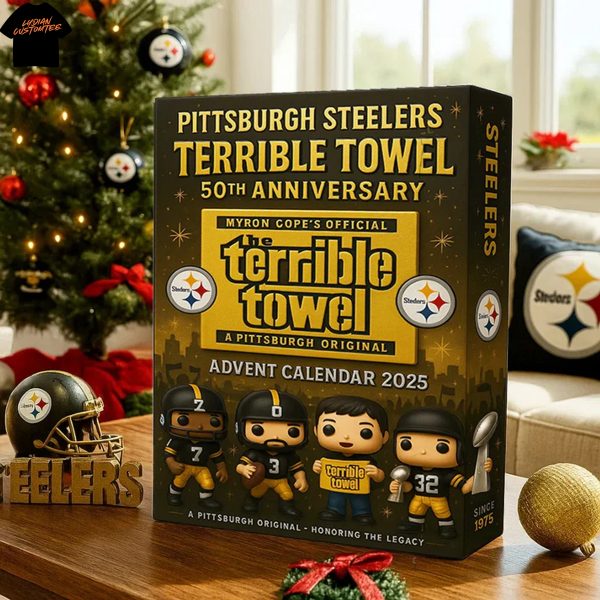 2025 The Pittsburgh Steelers Terrible Towel 50th Anniversary Advent Calendar