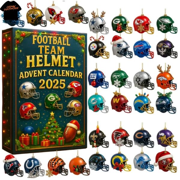 NFL 32 Team Helmets Advent Calendar