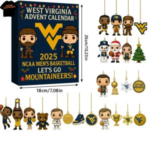 West Virginia Mountaineers Men Basketball Advent Calendar