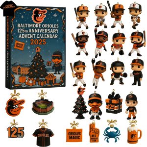 2025 Baltimore Orioles 125th Anniversary Advent Calendar