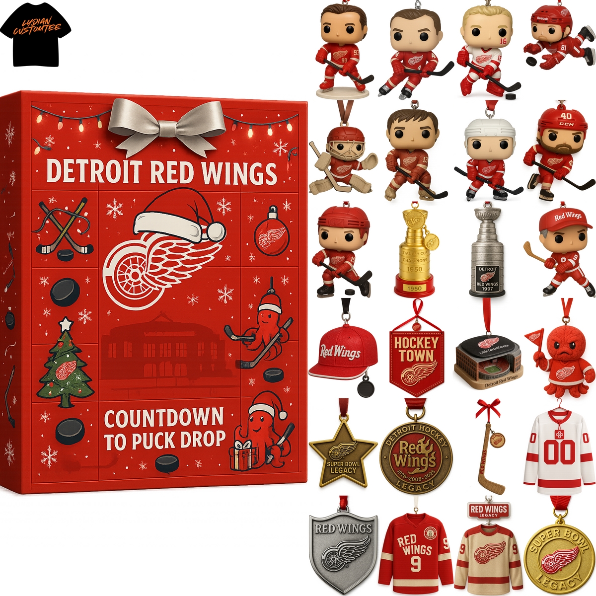 Detroit Red Wings Countdown To Puck Drop Advent Calendar Detroit Red Wings Countdown To Puck Drop Advent Calendar