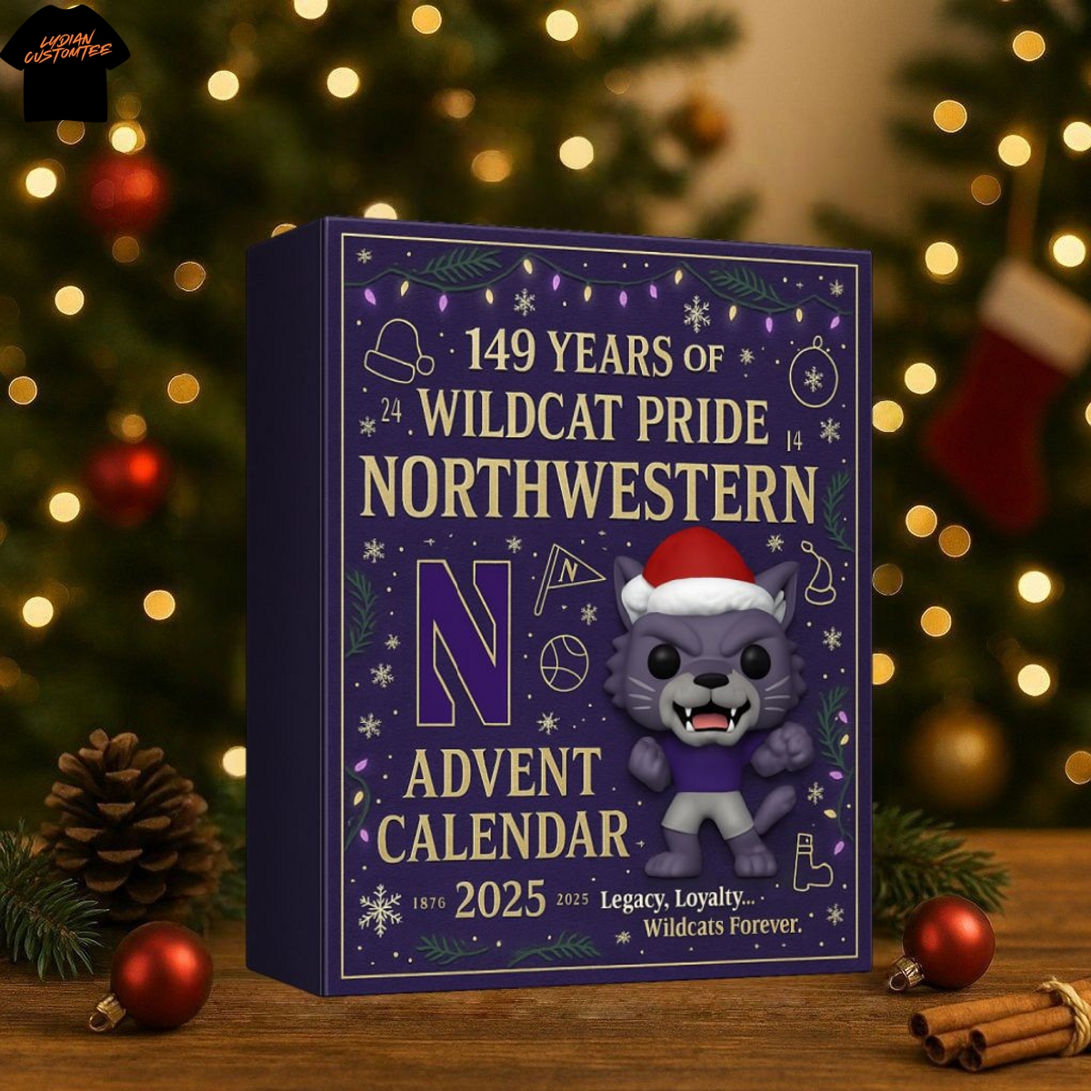 Northwestern Wildcats 149th Anniversary Pop Advent Calendar Northwestern Wildcats 149th Anniversary Pop Advent Calendar