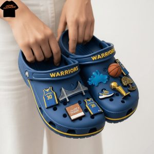 Golden State Warriors Crocs With Charms