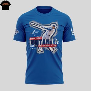 Los Angeles Dodgers Shohei Ohtani Royal 2025 National League MVP 3D T-Shirt