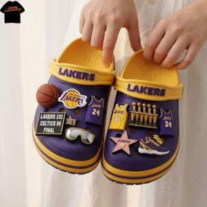 Los Angeles Lakers Crocs With Charms