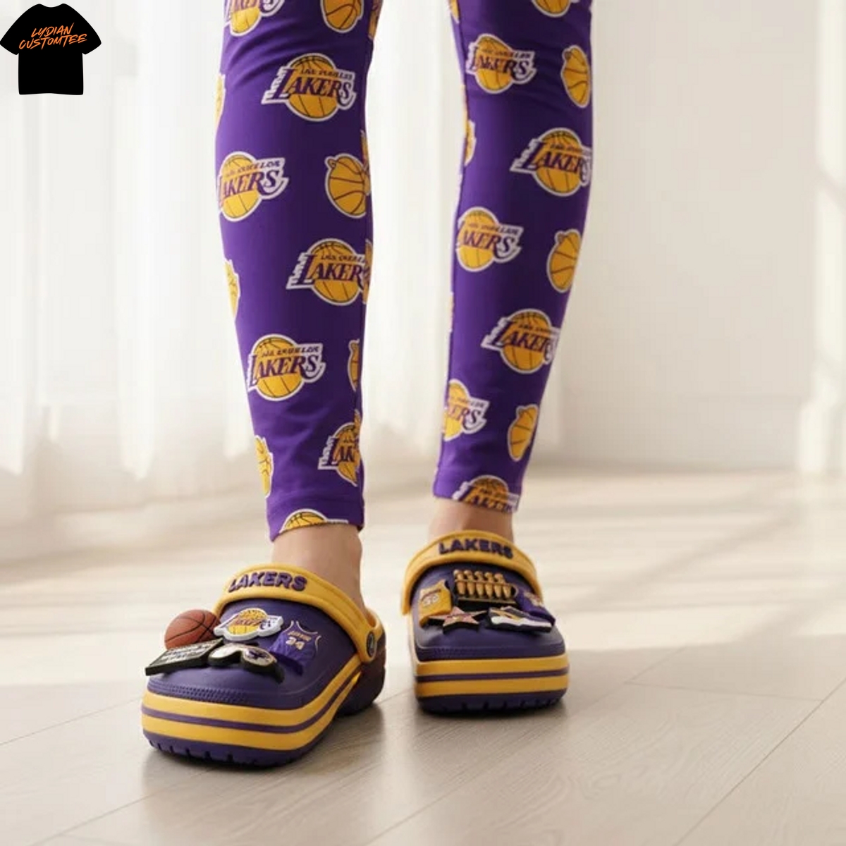 Los Angeles Lakers Crocs With Charms Los Angeles Lakers Crocs With Charms