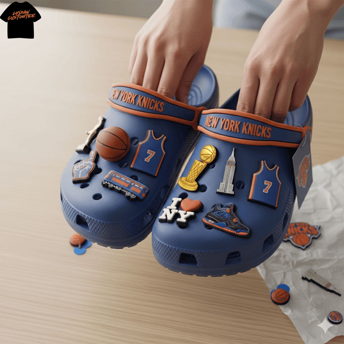New York Knicks Crocs With Charms New York Knicks Crocs With Charms