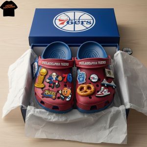 Philadelphia 76ers Crocs With Charms