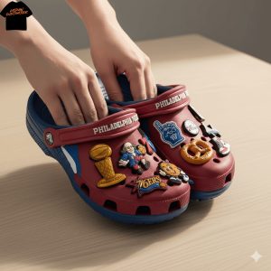 Philadelphia 76ers Crocs With Charms